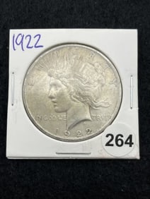 1922 Peace Silver Dollar Coin