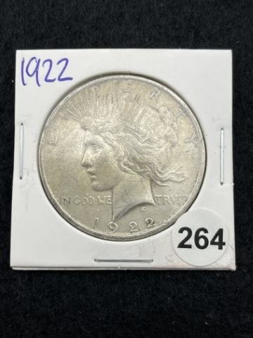 1922 Peace Silver Dollar Coin (1 of 2)