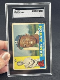 1960 Topps Hank Aaron Baseball Card