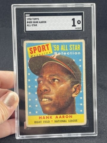 1958 Topps Hank Aaron Baseball Card (1 of 2)