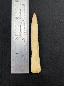 3 & 1/2" Drill Indian Artifact Arrowhead