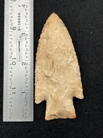 3 & 5/8" Hardin Indian Artifact Arrowhead (1 of 4)