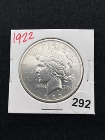 1922 Peace Silver Dollar Coin