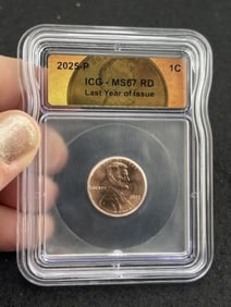 2025-P ICG - MS67 RD Last Year of Issue Penny