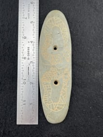 Snake Effigy Gorget Indian Artifact Arrowhead