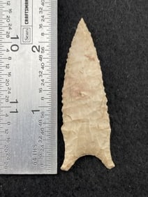 2 & 3/8" Dalton Indian Artifact Arrowhead