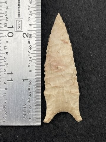 2 & 3/8" Dalton Indian Artifact Arrowhead (1 of 3)