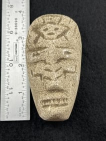 Face Effigy Indian Artifact Arrowhead