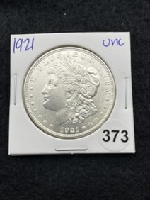 1921 UNC Morgan Silver Dollar Coin