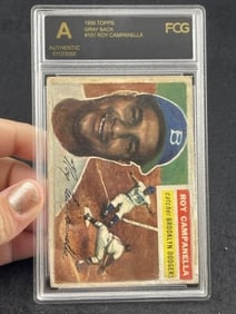1956 Topps Roy Campanella Baseball Card