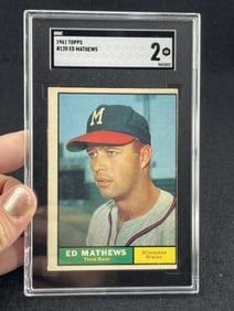 1961 Topps Ed Mathews Baseball Card