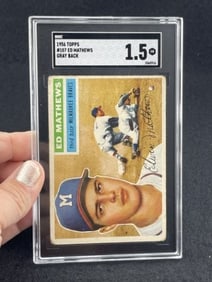 1956 Topps Ed Mathews Baseball Card
