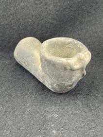 Pottery Human Effigy Pipe Indian Artifact Arrowhead