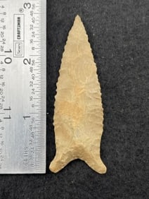 2 & 3/4" Dalton Indian Artifact Arrowhead