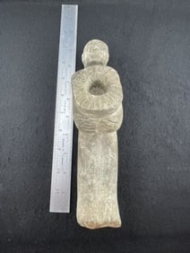 Human Effigy Stone Pipe Indian Artifact Arrowhead