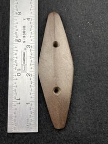 Stone Gorget Indian Artifact Arrowhead