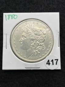 1880 Morgan Silver Dollar Coin