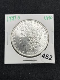1881 O UNC Morgan Silver Dollar Coin