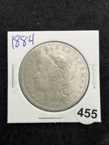 1884 Morgan Silver Dollar Coin (1 of 2)
