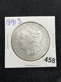 1891 S Morgan Silver Dollar Coin