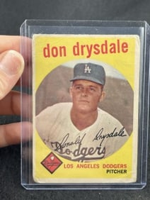 1959 Topps Don Drysdale Baseball Card