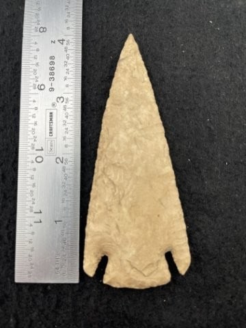 4" Andice from Texas Indian Artifact Arrowhead: KEY WORDS: INDIAN ARTIFACT ARTIFACTS ARROWHEAD ARROWHEADS NATIVE AMERICAN MISSISSIPPIAN QUAPAW CADDO POTTERY COINS MORGAN DOLLAR PEACE DOLLAR SILVER COINS. All coins have been Sigma tested for authent