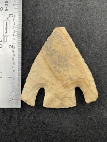 2 & 1/2" Calf Creek with tip nick Indian Artifact Arrowhead (1 of 4)