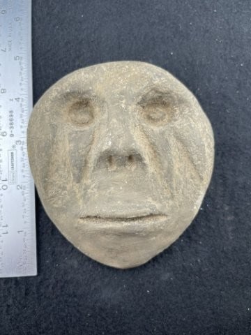 Stone Face Effigy Indian Artifact Arrowhead (1 of 5)