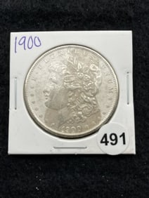 1900 Morgan Silver Dollar Coin