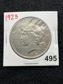 1923 Peace Silver Dollar Coin