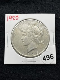 1925 Peace Silver Dollar Coin