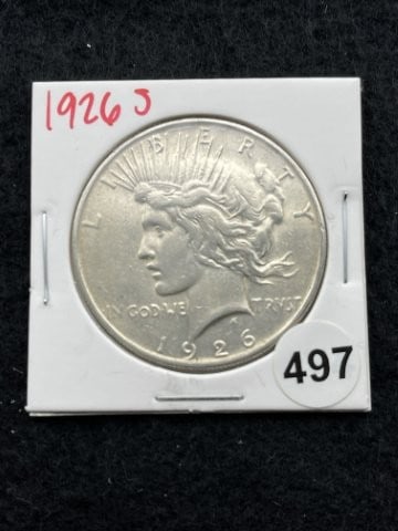1926 S Peace Silver Dollar Coin (1 of 2)