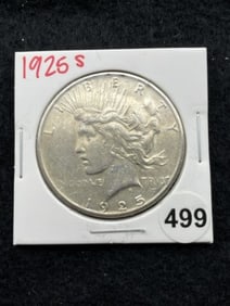 1925 S Peace Silver Dollar Coin