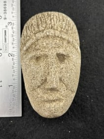 Stone Face Effigy Indian Artifact Arrowhead