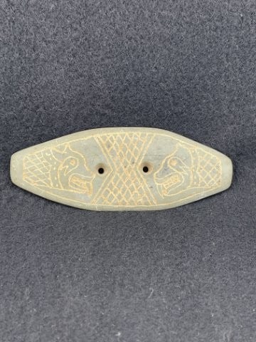 Engraved Gorget Indian Artifact Arrowhead (1 of 5)