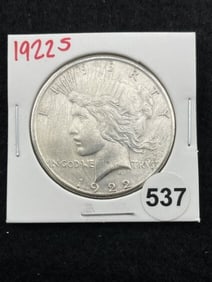 1922 S Peace Silver Dollar Coin