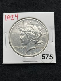 1924 Peace Silver Dollar Coin