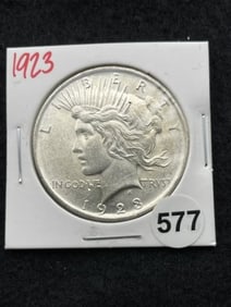 1923 Peace Silver Dollar Coin