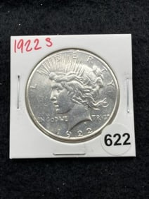 1922 S Peace Silver Dollar Coin