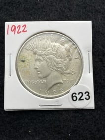 1922 Peace Silver Dollar Coin