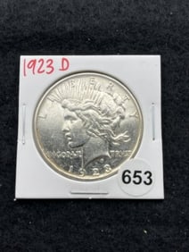 1923 D Peace Silver Dollar Coin