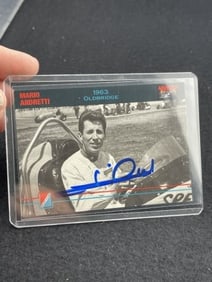 Mario Andretti Hand Signed Authentic Autograph