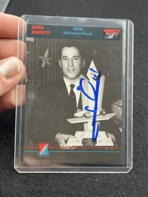 Mario Andretti Hand Signed Authentic Autograph