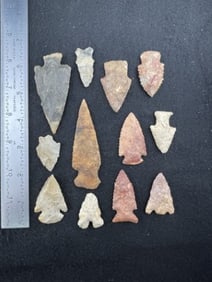 Group of very nice Arrow Points Indian Artifact Arrowhead