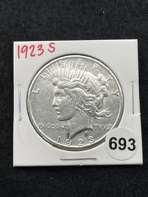 1923 S Peace Silver Dollar Coin