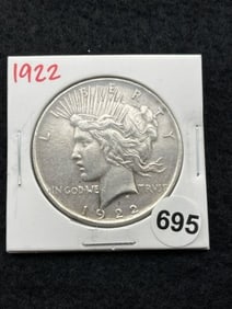 1922 Peace Silver Dollar Coin