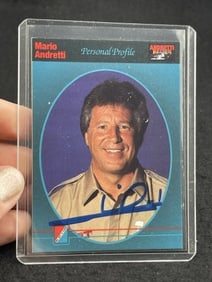 Mario Andretti Hand Signed Authentic Autograph