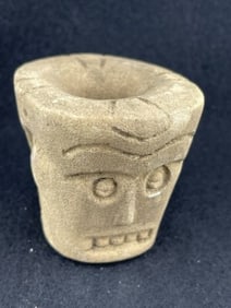 Human Effigy Stone Pipe Indian Artifact Arrowhead