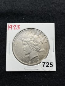 1923 Peace Silver Dollar Coin