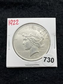 1922 Peace Silver Dollar Coin